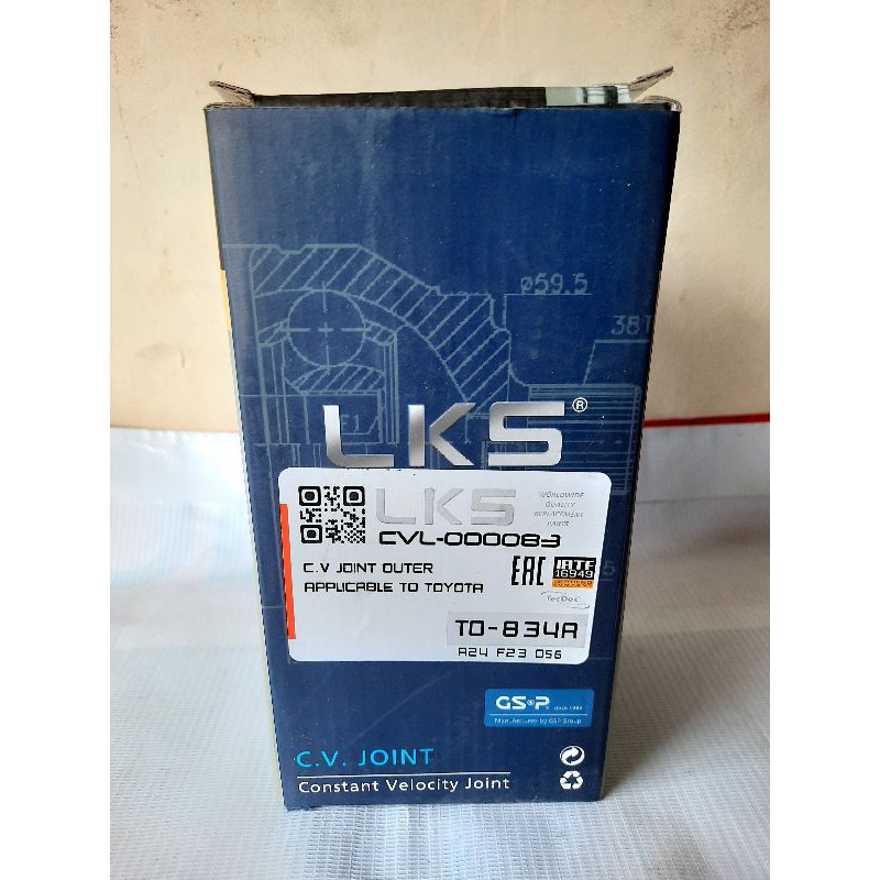 CV JOINT BAGIAN LUAR AS RODA DEPAN AS KOHEL VIOS 2004 2005 2006
