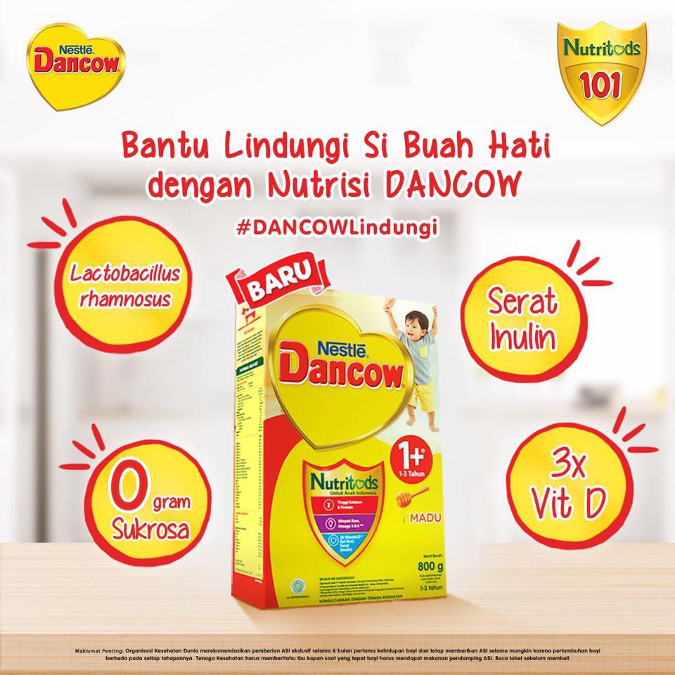 

Susu Anak Dancow 1+ Coklat / Vanila / Madu - 750gr / 1kg