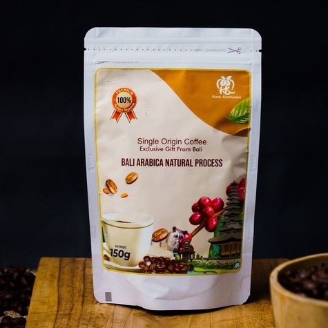 

Kopi Arabika Natural Proses 150 gram/100% Arabika Kintamani