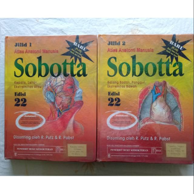 Buku Atlas Kedokteran Sobotta. 2 jilid . edisi 22