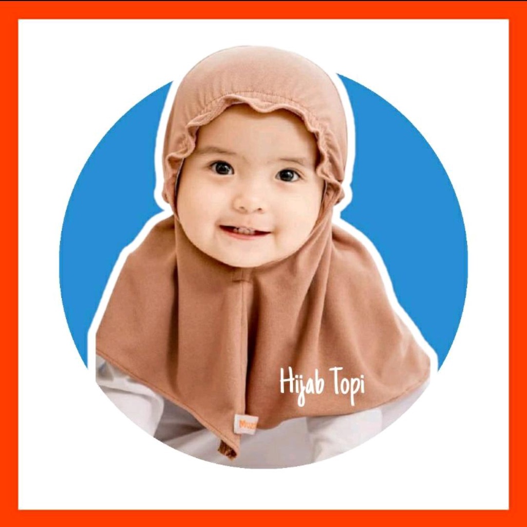 Jilbab Anak / Bergo Anak Jersey Shakila 0-3 Tahun