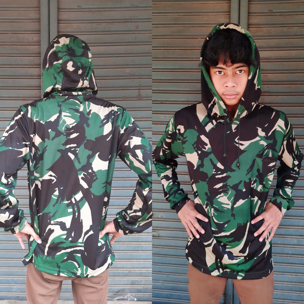 kaos jersey hoodie loreng tni