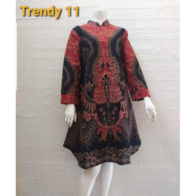 DRESS BATIK / TUNIK BATIK BUSUI BISA BUAT KERJA WANITA LAPIS FURING KAIN HALUS MURAH