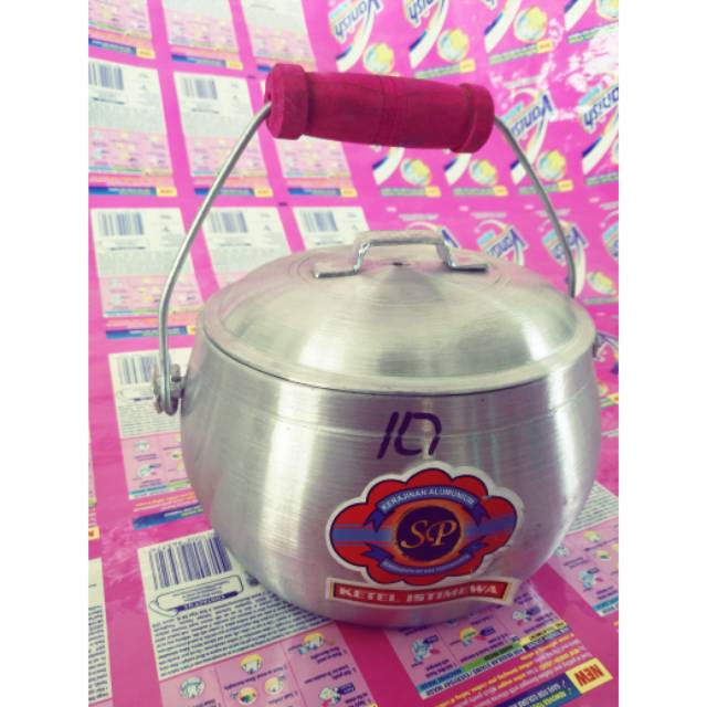 Ketel (kastrol) / penanak nasi super SP ALUMINIUM no 10