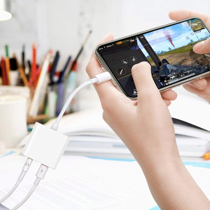 Converter 2 in 1 Type C To Jack 3.5MM With Fast Charging Build in Digital Chip