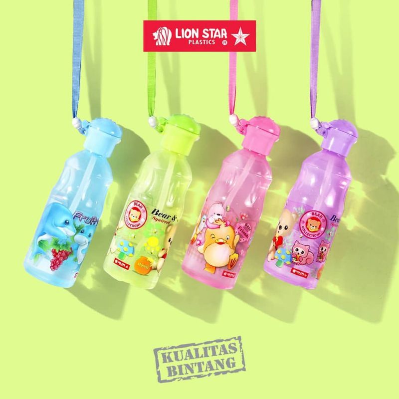 BOTOL MINUM ANAK TK SD ADA SEDOTAN MERK LION STAR | Shopee Indonesia