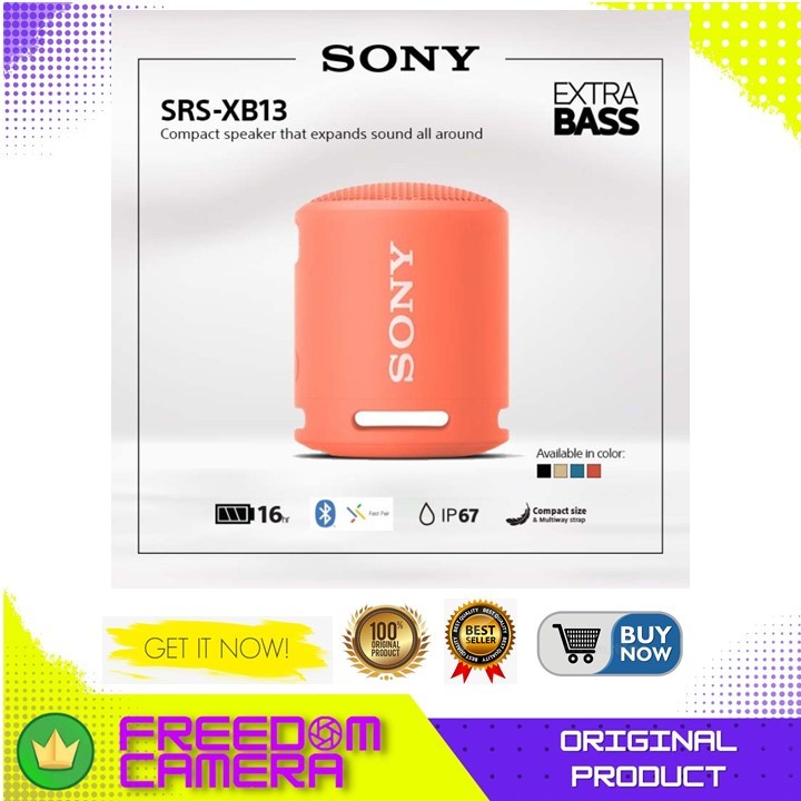 Sony SRS-XB13 Wireless Speaker Pink