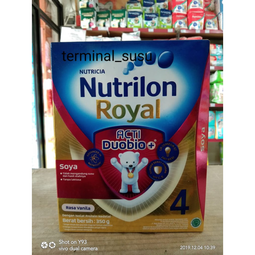 Susu Nutrilon Royal Soya 4. Vanila. 350 gram