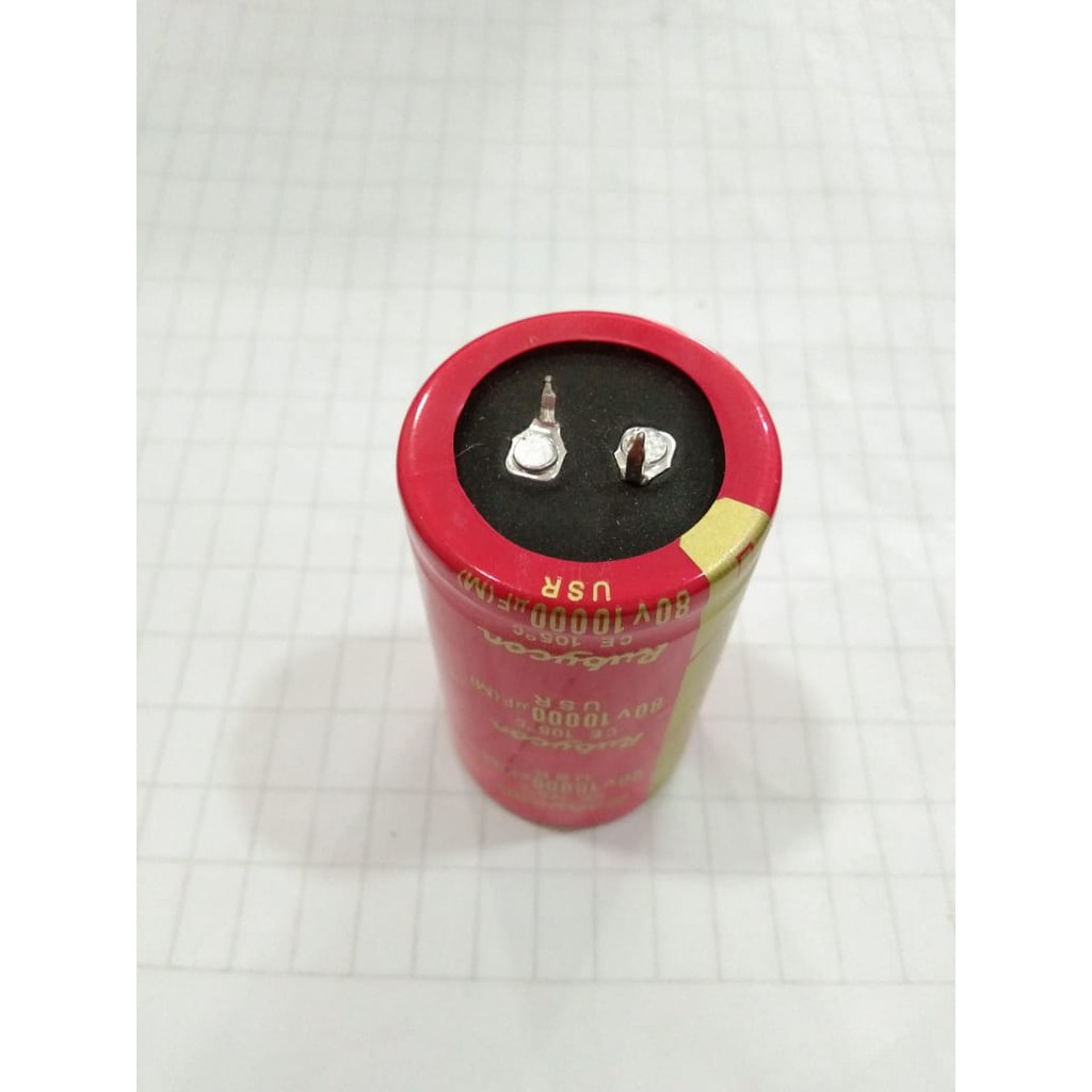 ELCO ELCHO RUBYCON Merah 10000 80V elco rubycon 10000uF 80v 80 volt-4