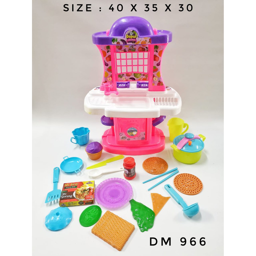 Mainan Masak Masakan Kitchen Set Mainan Dapur Mewah  966 SG Toys DM 966