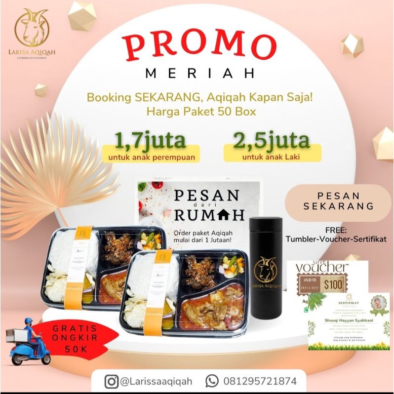 

AQIQAH ANAK PEREMPUAN 50 BOX
