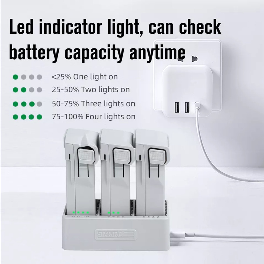 STARTRC 8.5V Intelligent Battery Charger Charging Hub DJI Mini 3 Pro