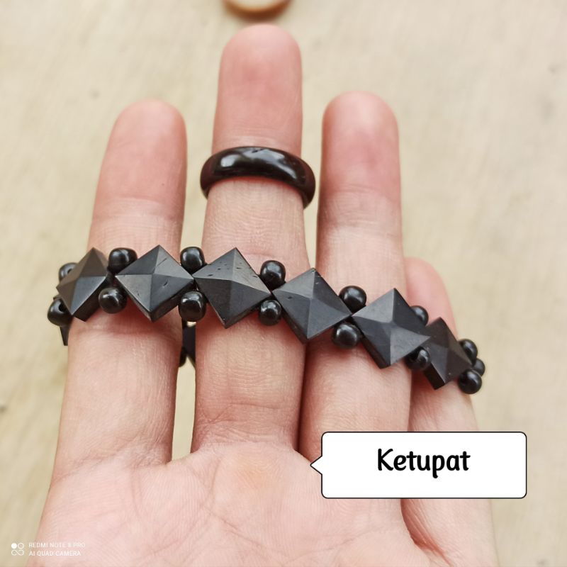 Gelang Kokkah Piramid miring Gratis cincin 100% Ori