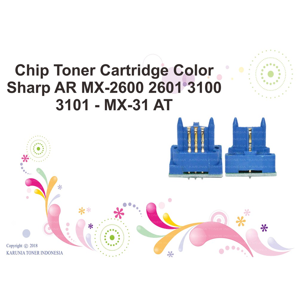 Chip Toner Cartridge Color Sharp AR MX-2600 2601 3100 3101 - MX31 MX 31 AT