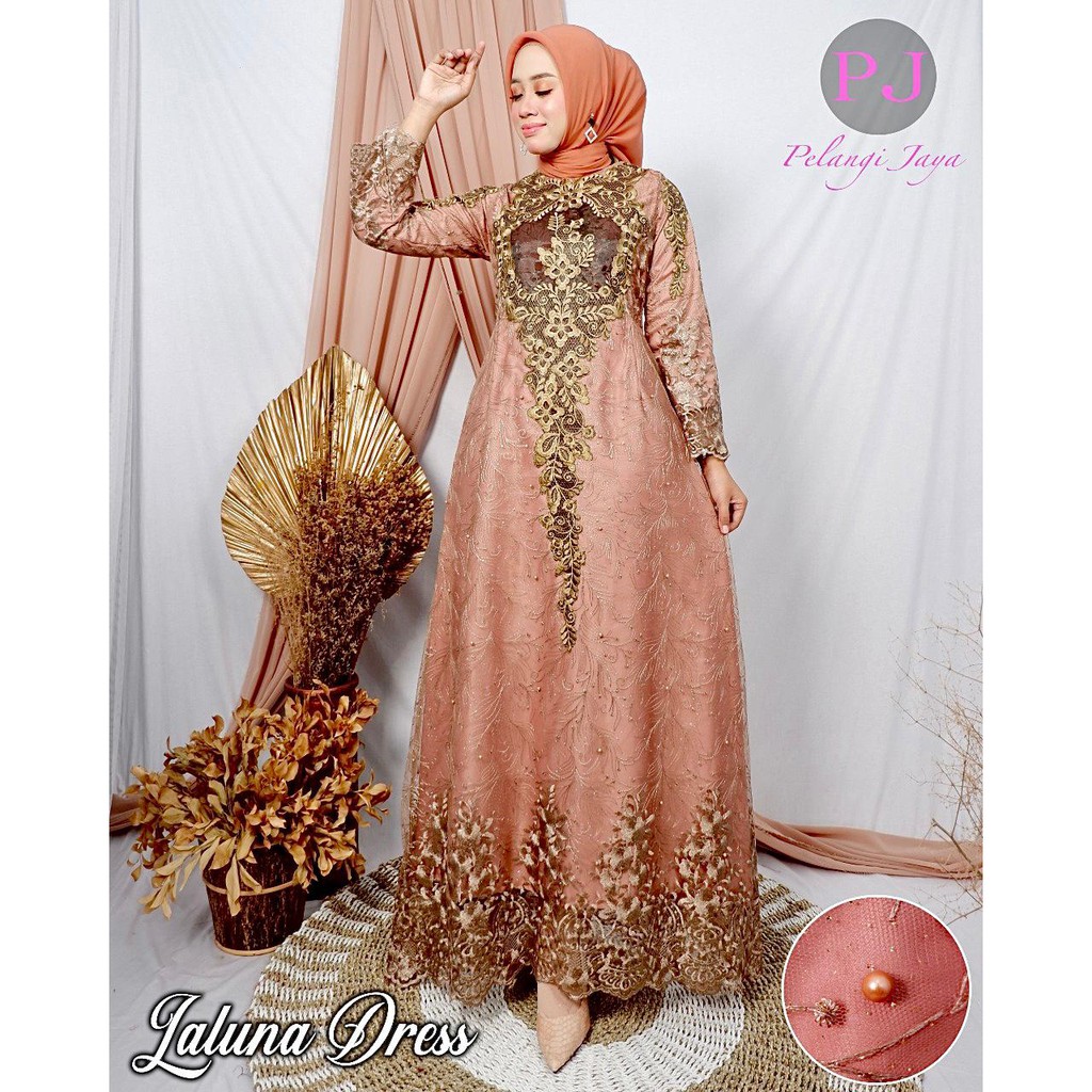 Gamis (ORIGINAL)” PELANGI JAYA  LALUNA Dress”