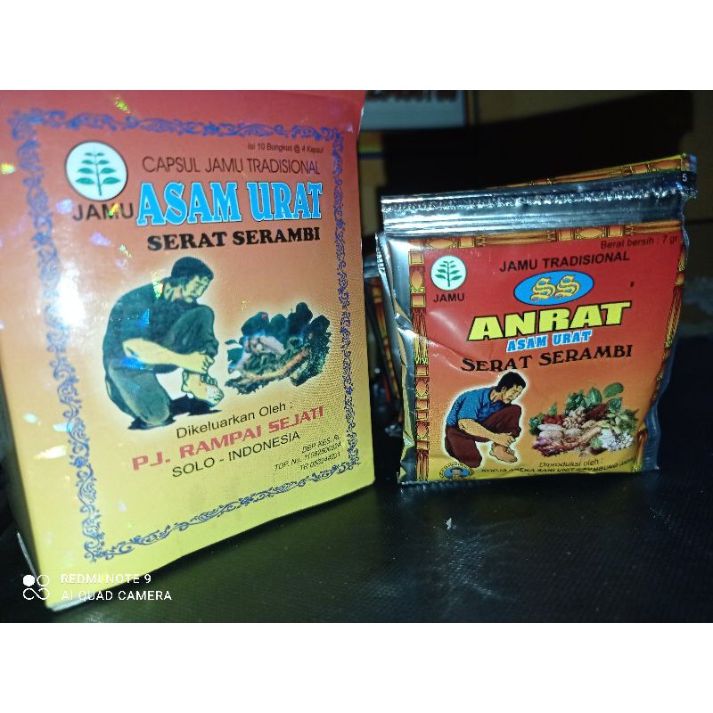 

Anrat kapsul dan serbuk original asam urat pegalinu