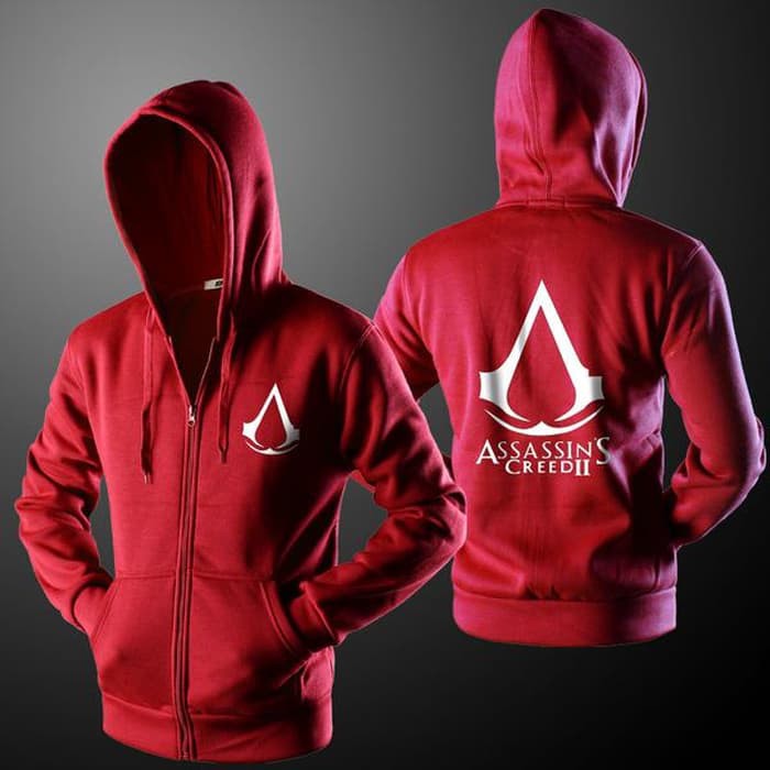 Jaket / Zipper / Hoodie / Sweater Assasin'S Creed - Merah