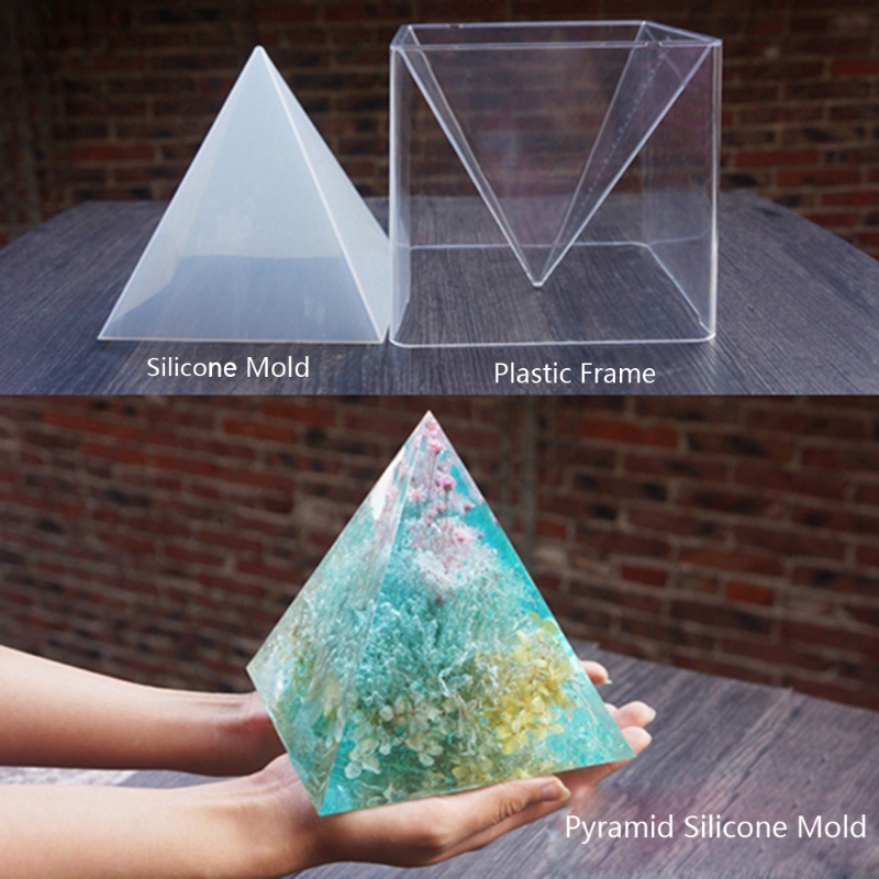 SIY  Super Large DIY Pyramid Resin Mold Set Large Silicone 3D Pyramid Molds Jewelry Making Mould Tools Home Decor 15cm/5.9&quot;