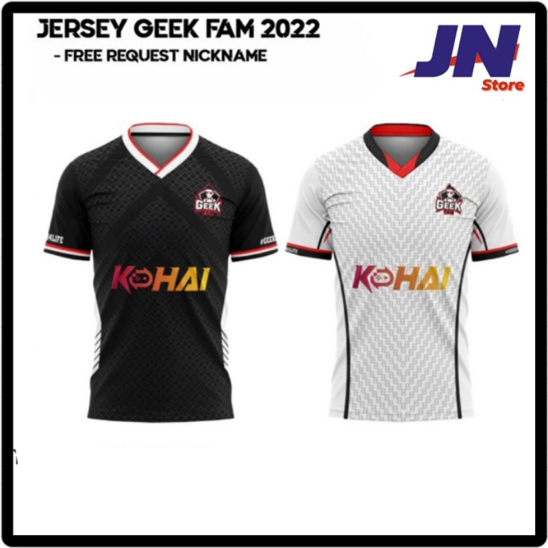 BAJU KAOS JERSEY GEEK FAM TERBARU 2022 FREE NICKNAME NEW