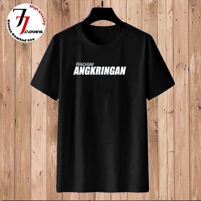 Tshirt Baju Kaos Pria Distro Penghuni Angkringan Pakaian Atasan Lengan Pendek Pria