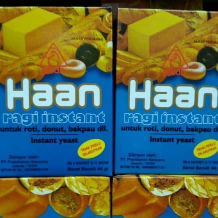 

Ragi Roti Haan Instan 11 gram 1 kotak isi 4 pcs BERKUALITAS