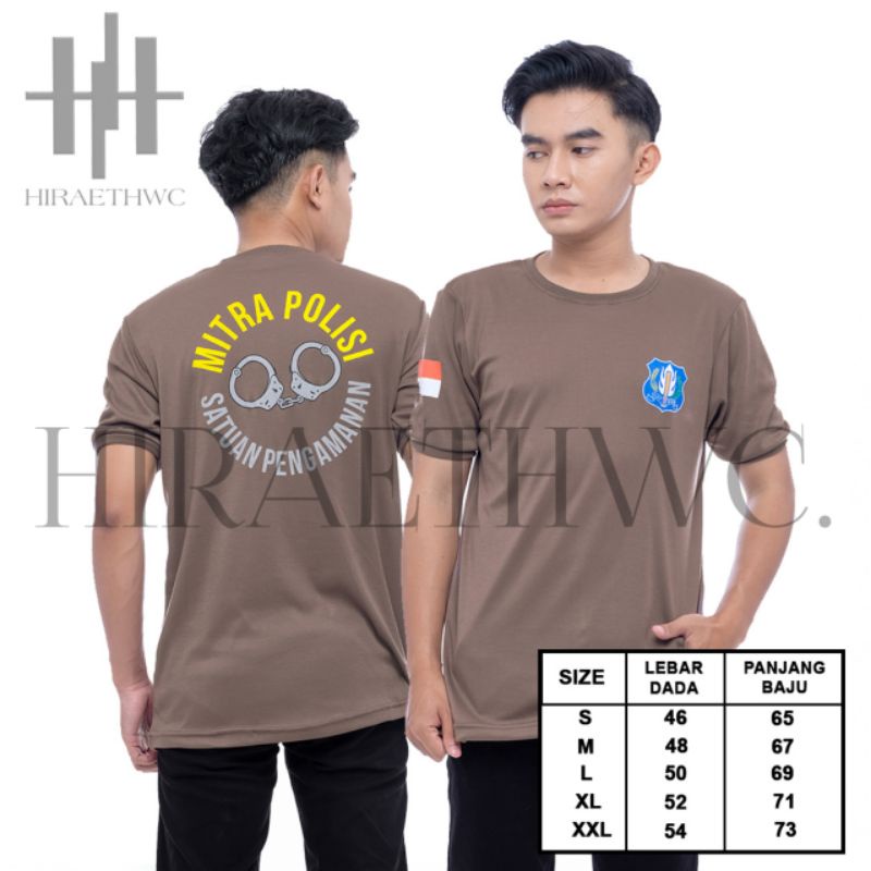 Kaos Security Satpam Katun Terbaru Warna Hitam Coklat Cream Anti Bakteri Terbaik Bisa Bayar Ditempat (COD)