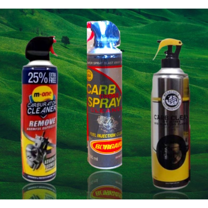 CARBU CLEANER MERK M ONE, BURGARI, MEGA COOL UKURAN 500 ML, PEMBERSIH CARBURATOR ,100% ORIGINAL