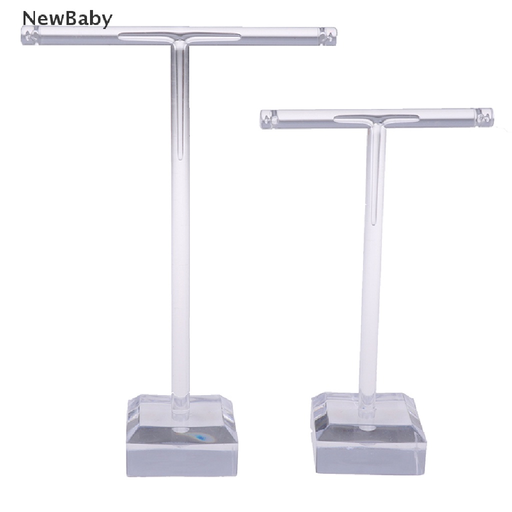 Newbaby 2Pcs / Set Rak Display / Organizer Anting Bahan Akrilik Untuk Perlengkapan Toko / Rumah