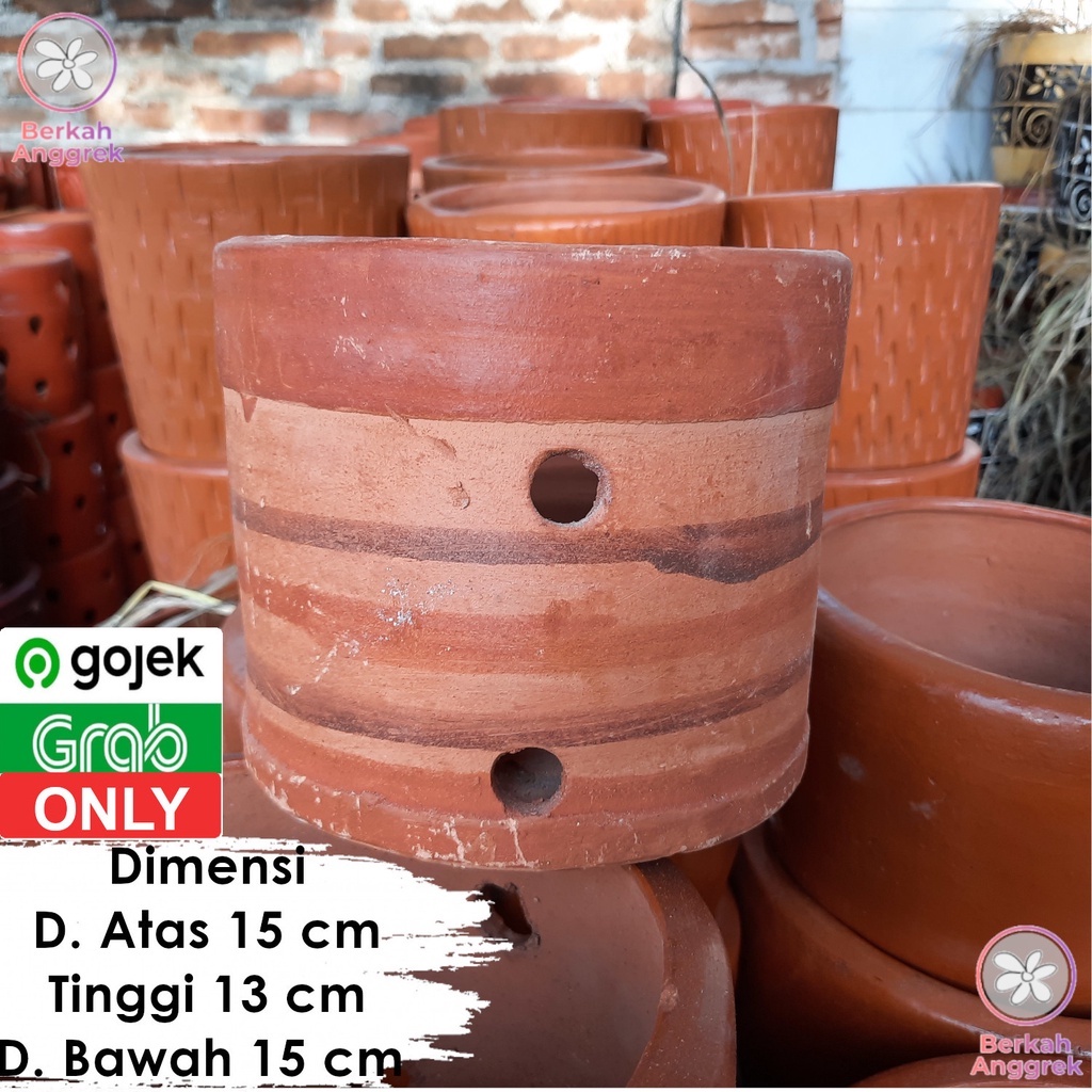 Pot Terakota Pot Tanah Liat Pot Gerabah Lukis Kecil