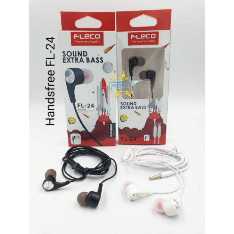 Headset extra bass aux 3.5mn Earphone bass stereo [FL-24]