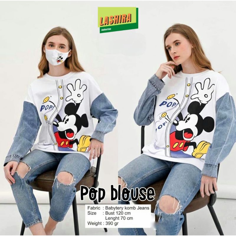 Serba Blouse Bahan Babyterry