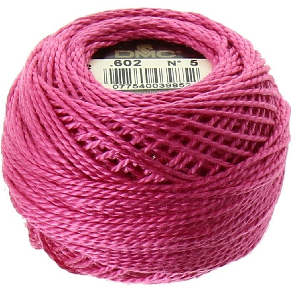 Benang Sulam DMC Art 116 Cotton Perle Pearl Ball Size 5 Kode 602