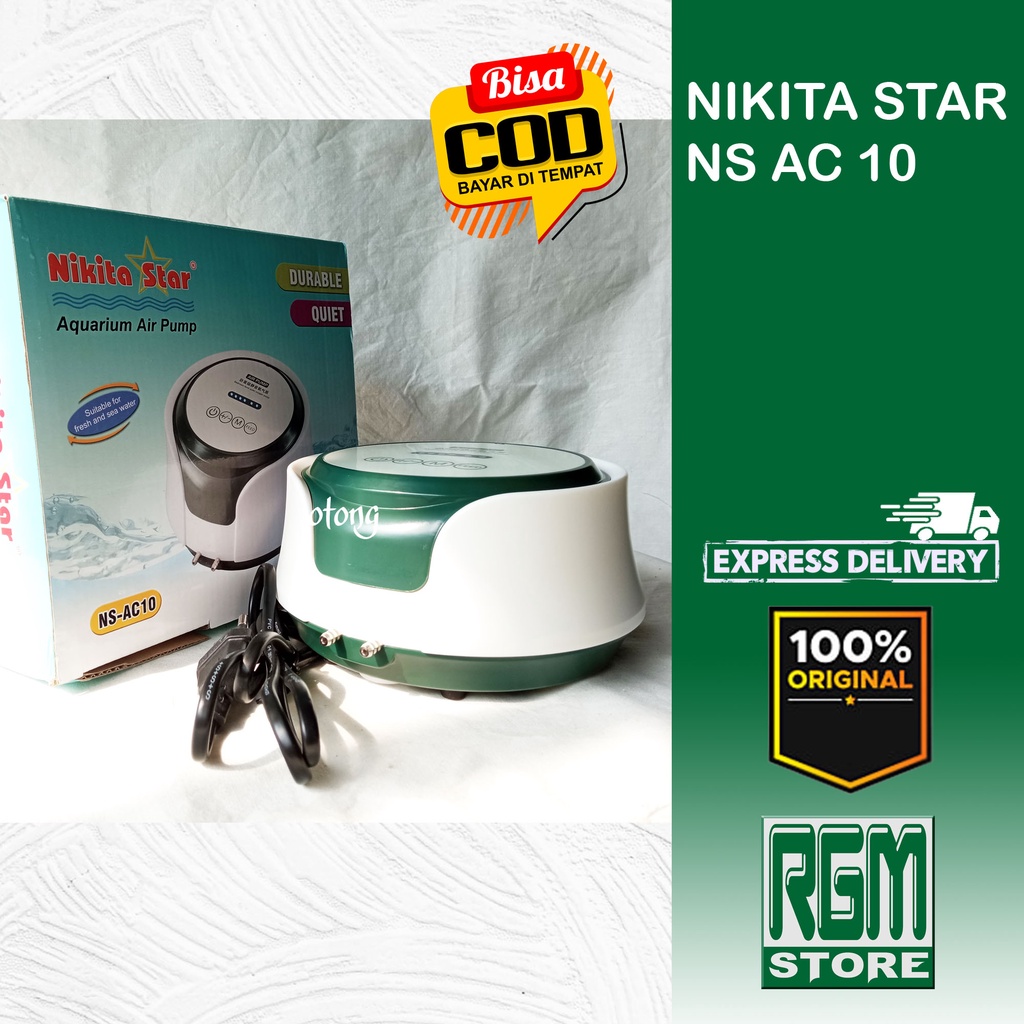 NIKITA STAR NS AC 10 AC10 NSAC10 AERATOR 2 LUBANG AIRPUMP AQUARIUM