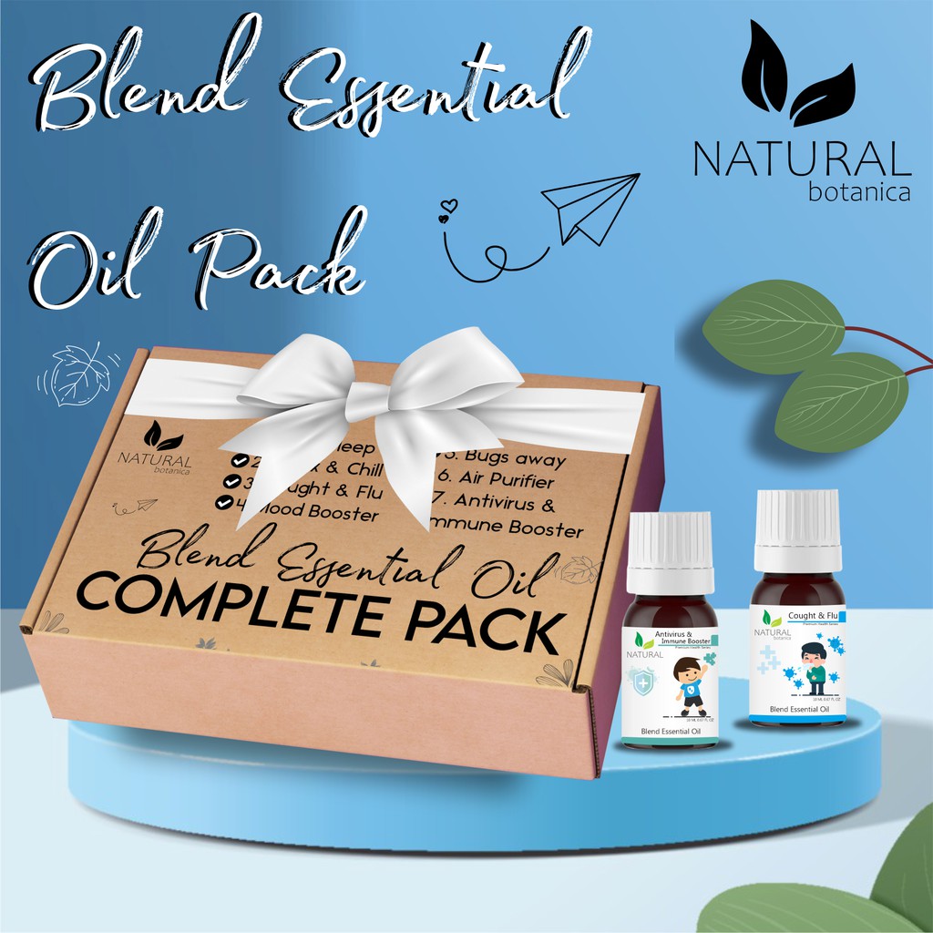 Blend Essential Oil Complete Pack Isi 7  Spesial Parcel Kado Hampers Gift