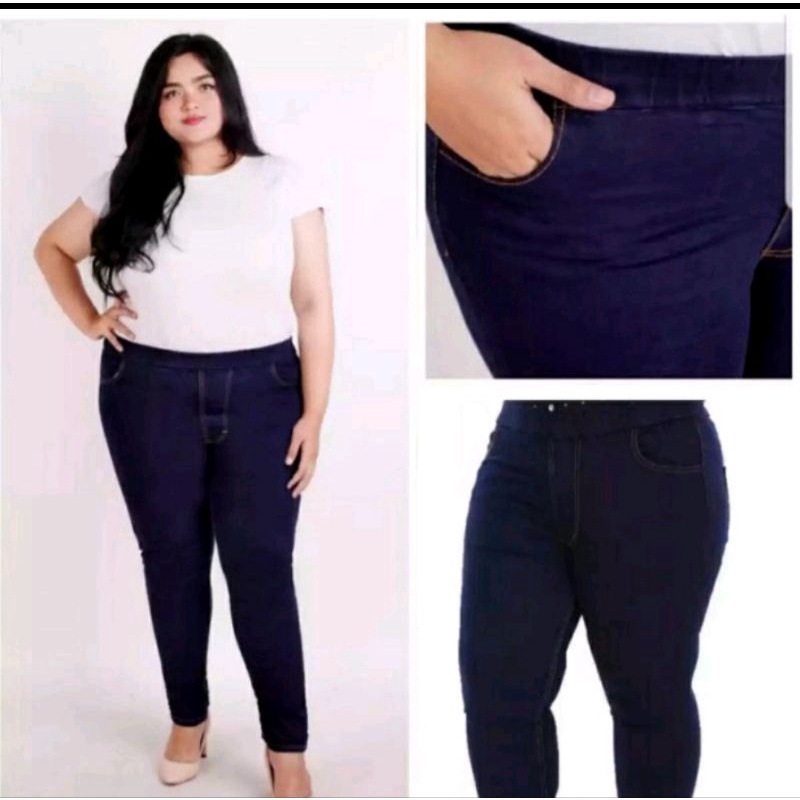 Celana jeans wanita legging jumbo terbaru 31-38