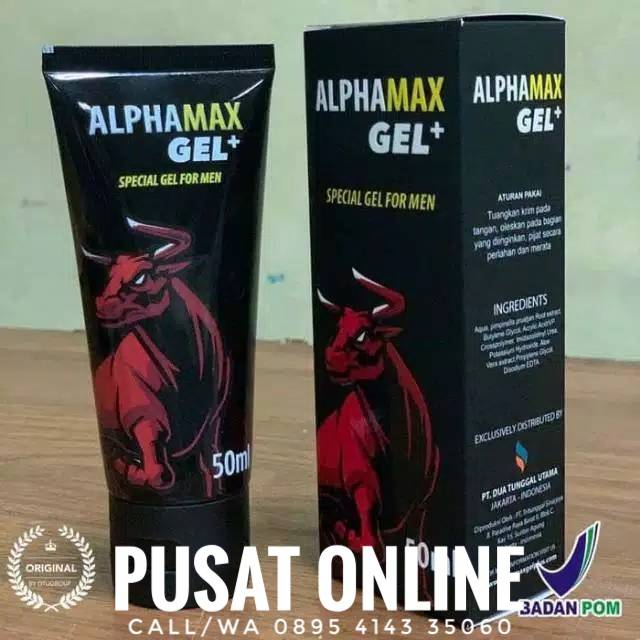 ALPHAMAX GEL+ OBAT OLES PRIA PERKASA TAHAN LAMA OBAT KUAT ALPAMAX
