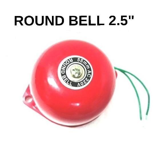 Bell Kring 2.5" Bell Listrik Round Bell 3" 220V Ac