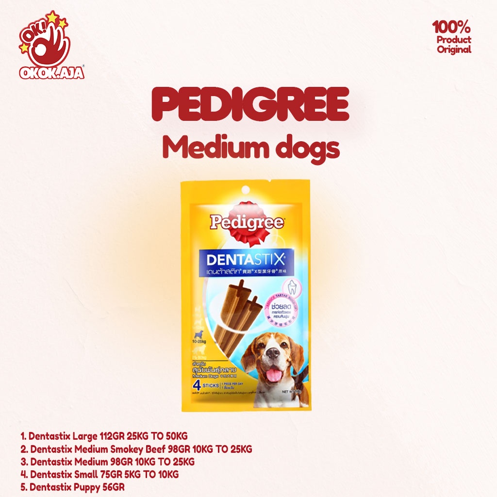 PEDIGREE DENTASTIX Snack Cemilan Anjing - Snack Anjing murah