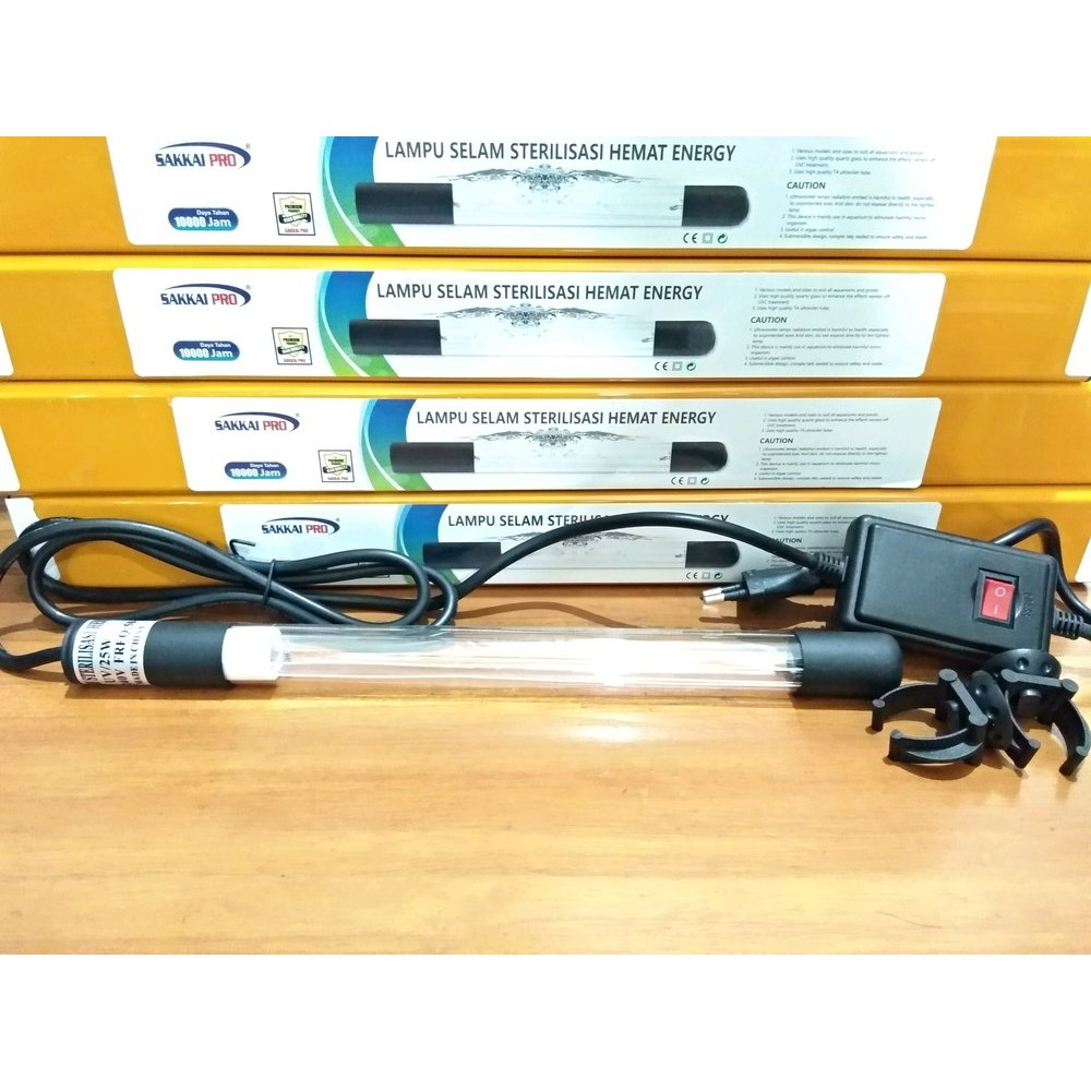 Lampu UV Kolam Koi Ultraviolet Sterilisasi 12W
