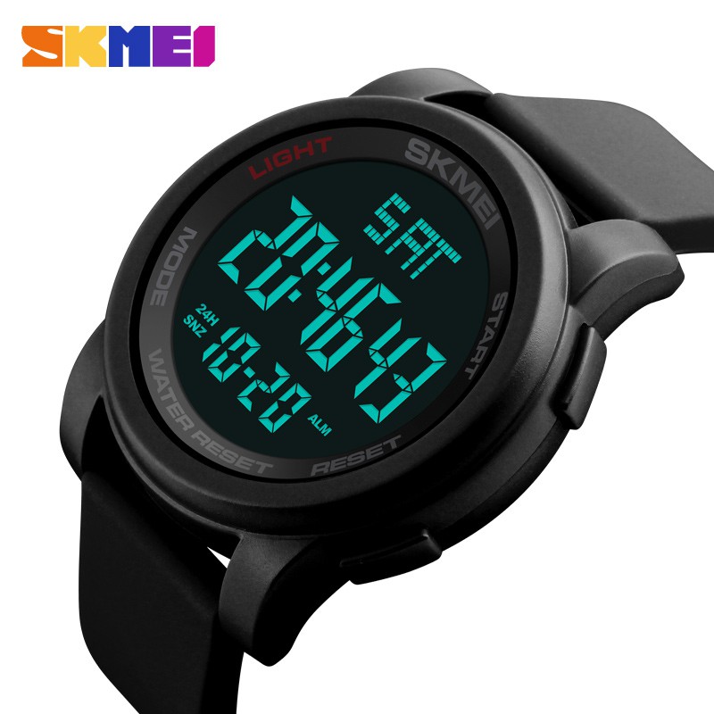 Jam Tangan Digital Pria - DG1257 - EMWS8QBK Black - SKMEI