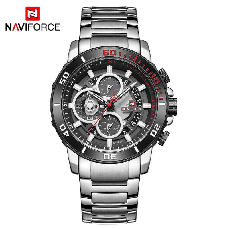 Naviforce Stainless Multifungsi - Jam Tangan Pria - 9174 - Original crono aktif garansi resmi 1 tahun