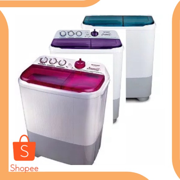 MESIN CUCI SHARP EST 85CR 2 TABUNG KAPASITAS 8 KG perkakas 20J21
