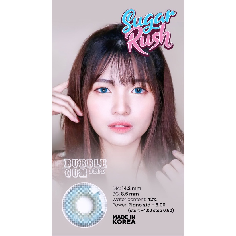 Softlense SUGAR RUSH X2 NORMAL &amp; MINUS (-0.50 s/d -3.00) BY EXOTICON softlen / softlense BS