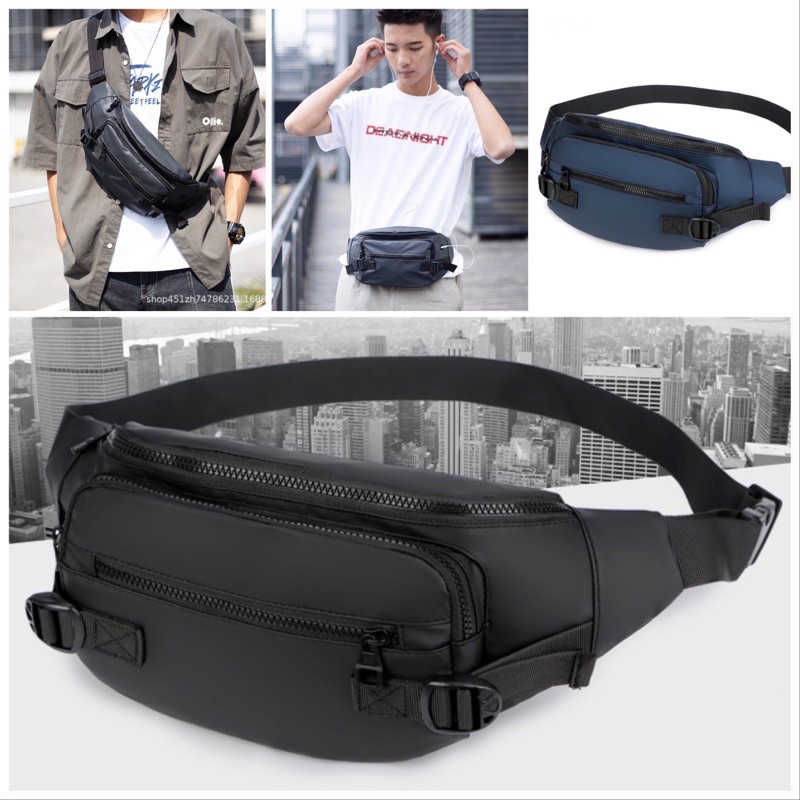 Waistbag Pria ORIGINAL impor Premium Waterproof Tas Slempang Slingbag Tas pinggang TasDada waist bag