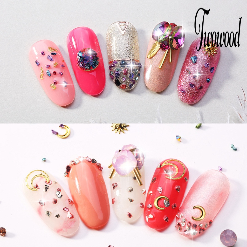 1 Kotak Manik-Manik Bola Gelembung Mini 3D Bahan Resin Untuk Dekorasi Nail Art