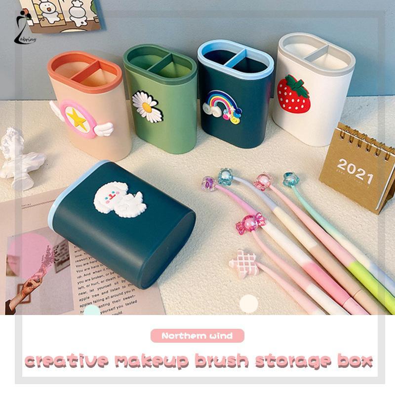 

Tempat Pena Kartun Lucu Alat Tulis Desktop Mengatur Wadah Penyimpanan Kuas Rias Kreatif Z