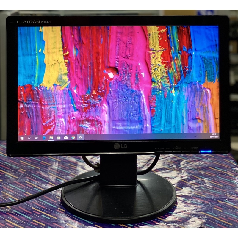 LCD Monitor Komputer LG Flatron W1642s Layar 16inch Wide Secon