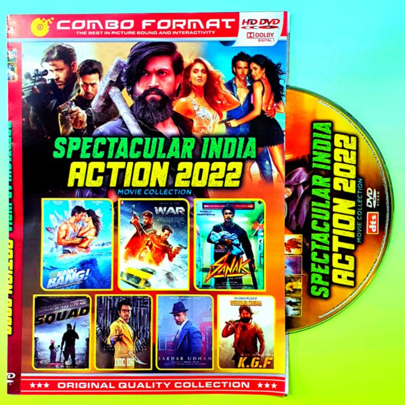 TOKO KASET DISC VIDEO KOLEKSI 7 FILM SPECTACULER INDIA ACTION 2022-FILM AKSI INDIA TERBARU-FILM INDI