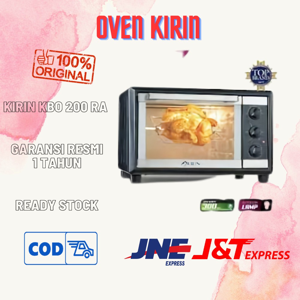 Jual OVEN LISTRIK LOW WATT MURAH KIRIN KBO 200 RA / OVEN LISTRIK 20 LT