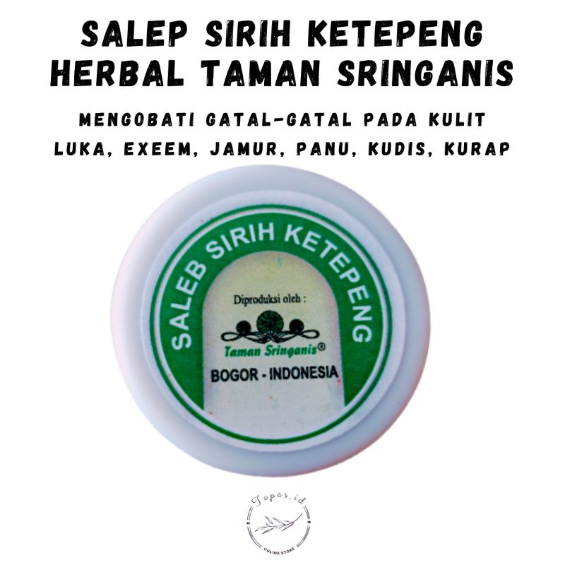 SALEP SIRIH KETEPENG, SALEP JAMUR, PANU, KUDIS, KURAP, BEKAS LUKA, SCABIES, BISUL